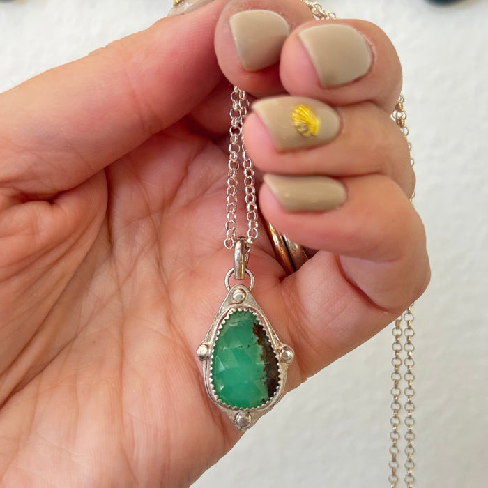 Compass Point Necklace,  16” length