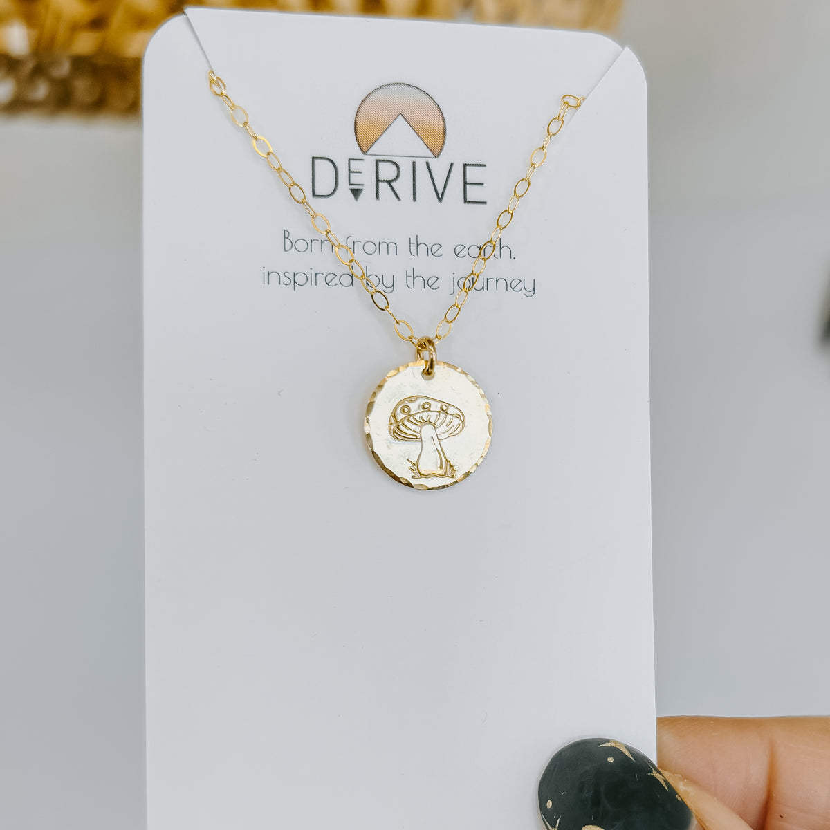 Hand Stamped Medium Coin Necklace (WS)