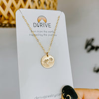 Hand Stamped Medium Coin Necklace