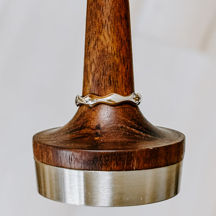 Ocean Waves Solid 14k Gold Ring