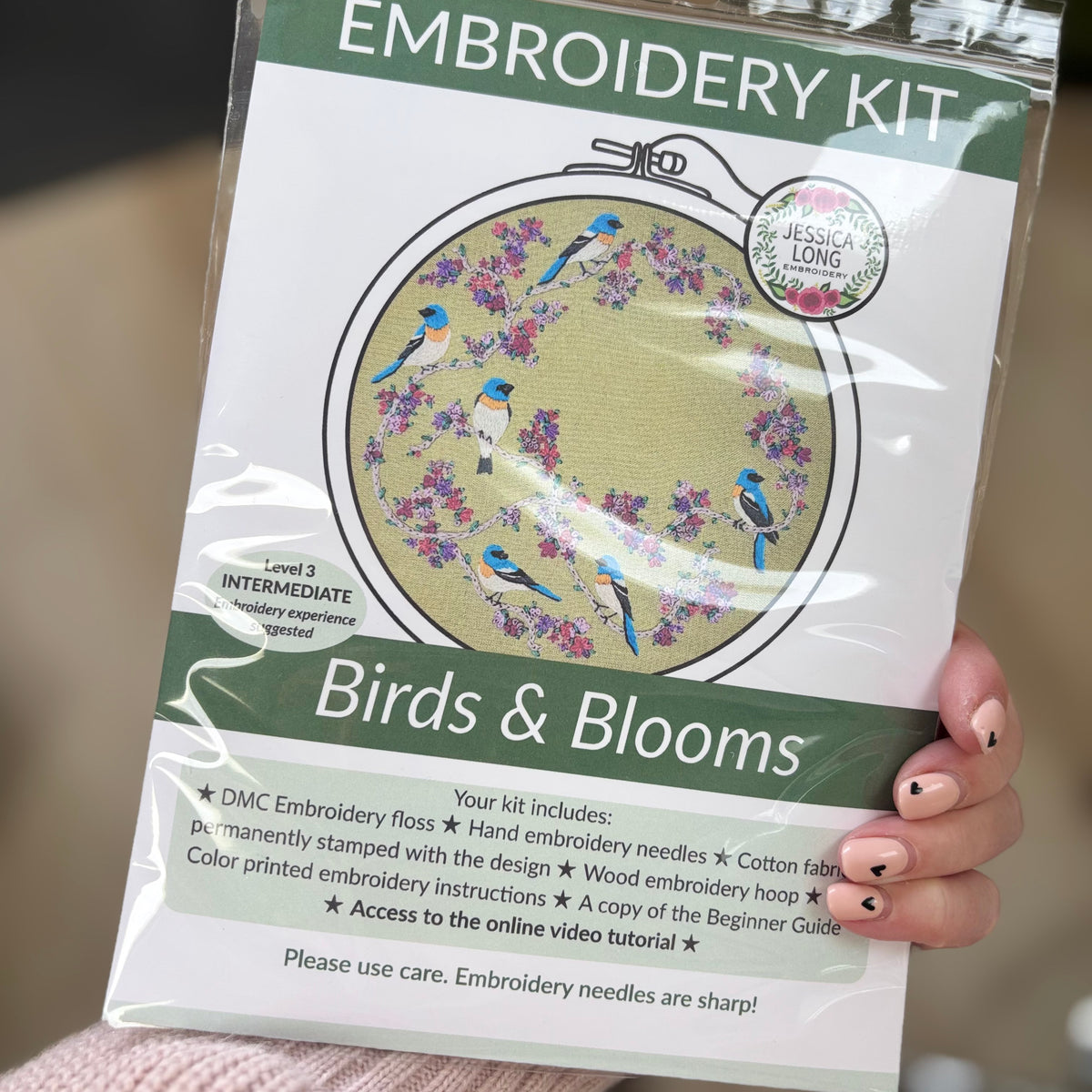 Birds & Blooms DIY Embroidery Kit