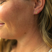 Butterfly Solid 14k Gold Stud Earrings