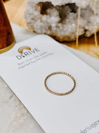 Solid 14k Gold Dainty Stacking Ring