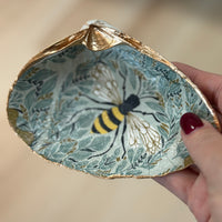 Queen Bee Shell Jewelry Dish
