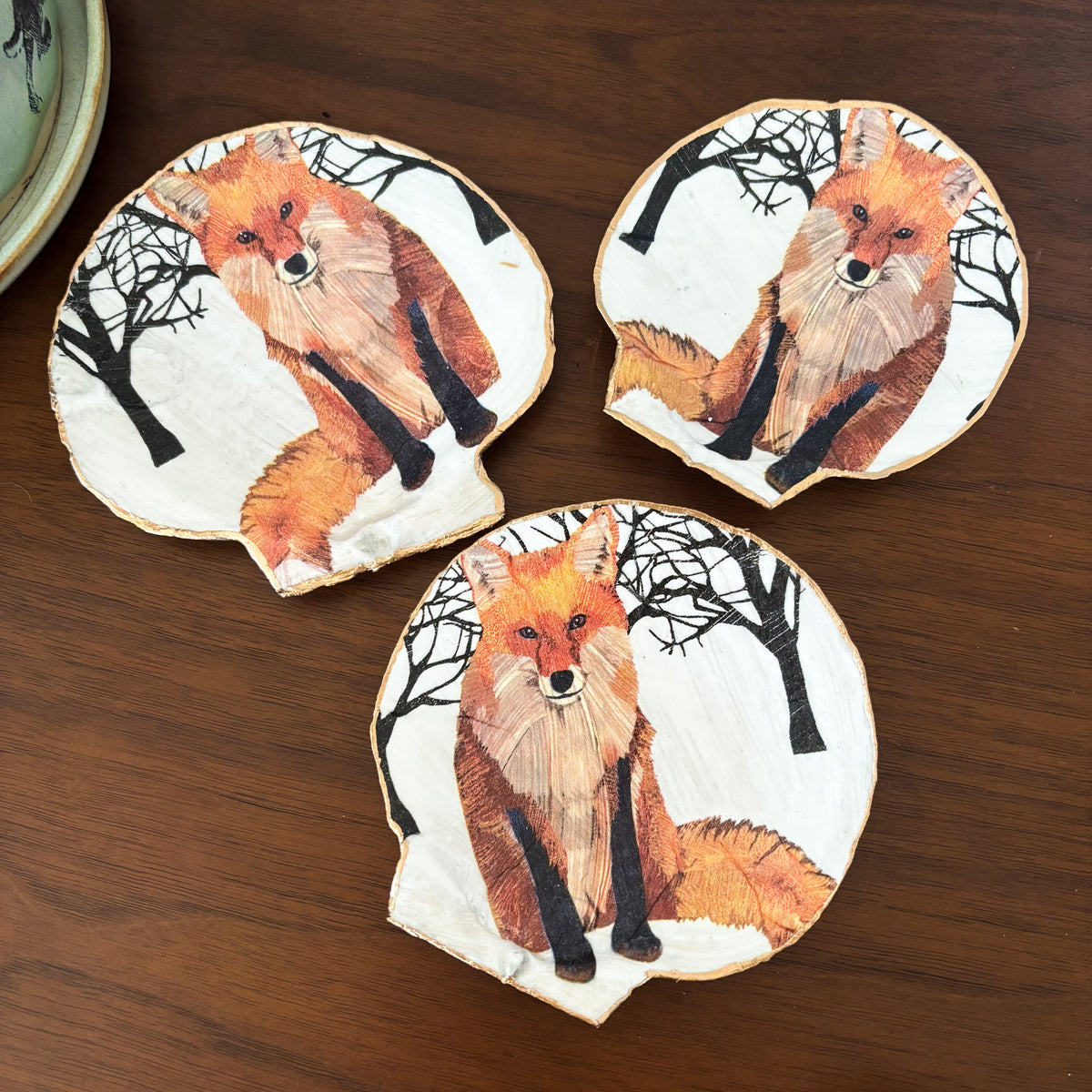 Fox Friend Shell Jewelry Dish