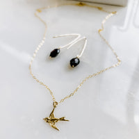 Dainty Flying Sparrow Necklace