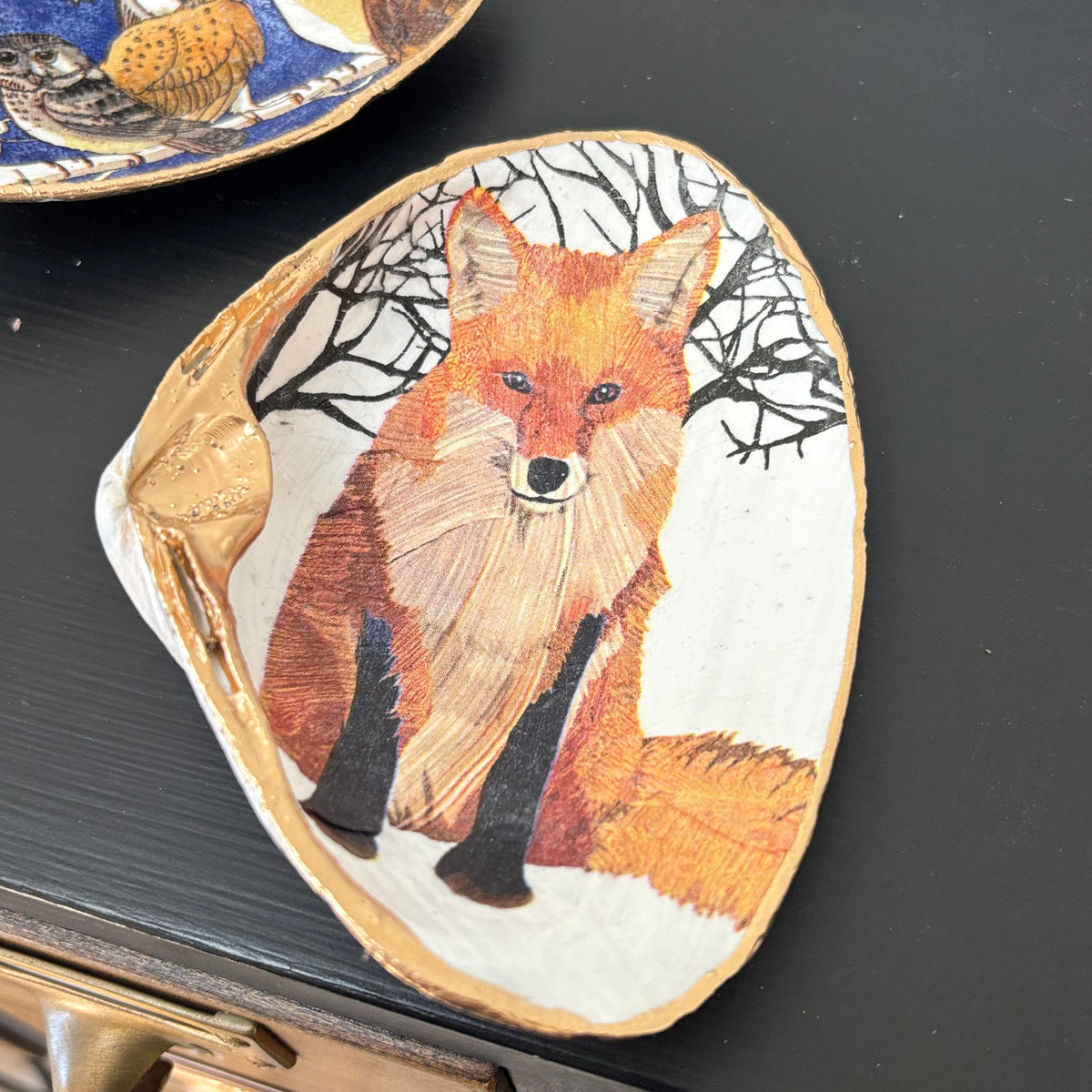 Fox Friend Shell Jewelry Dish