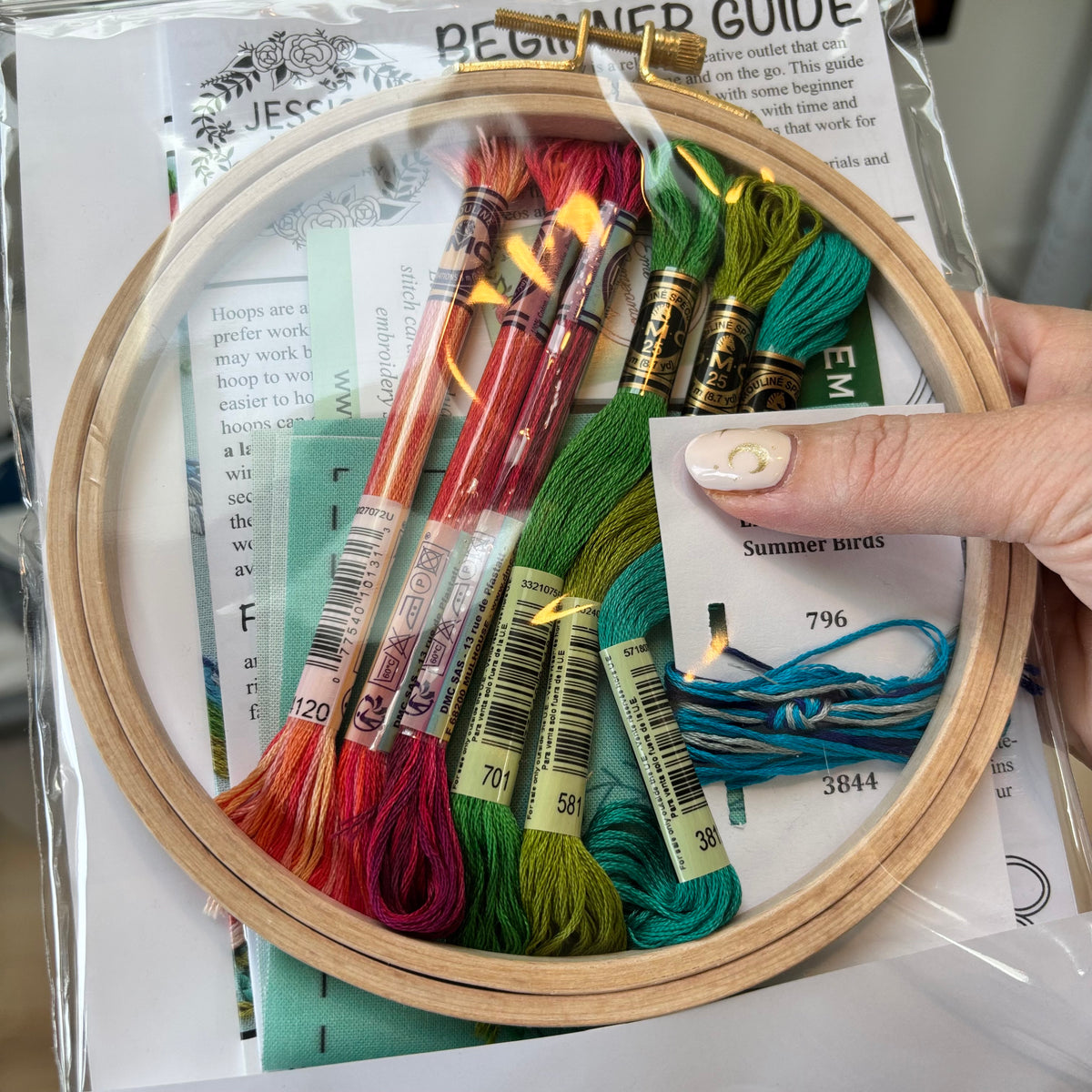 Summer Hummingbird Embroidery Kit