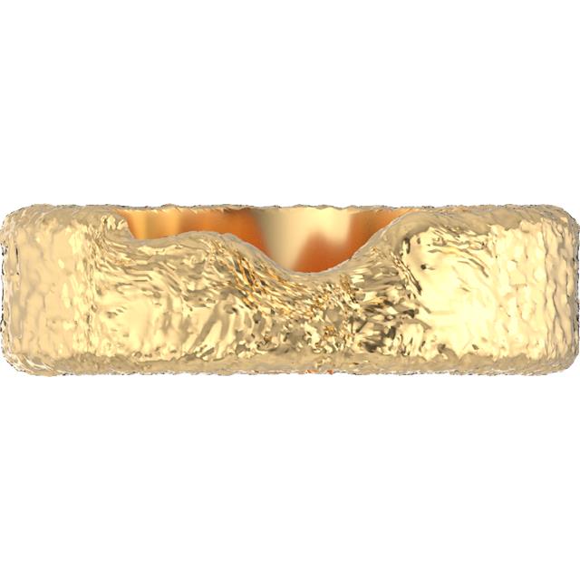 Terrain Ring 6mm Solid 14k Gold Ring