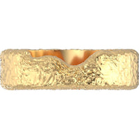 Terrain Ring 6mm Solid 14k Gold Ring