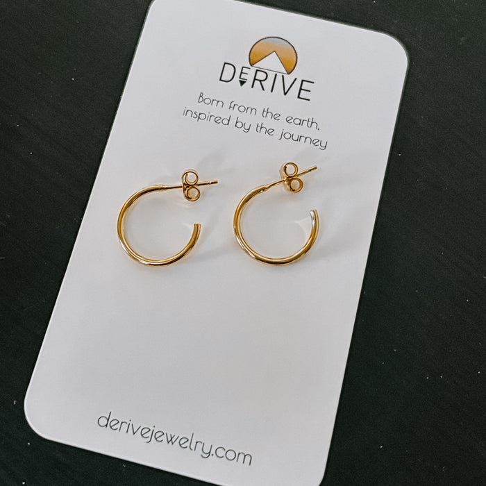 Post Hoop Earrings