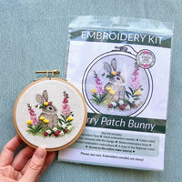 Berry Patch Bunny DIY Embroidery Craft Kit