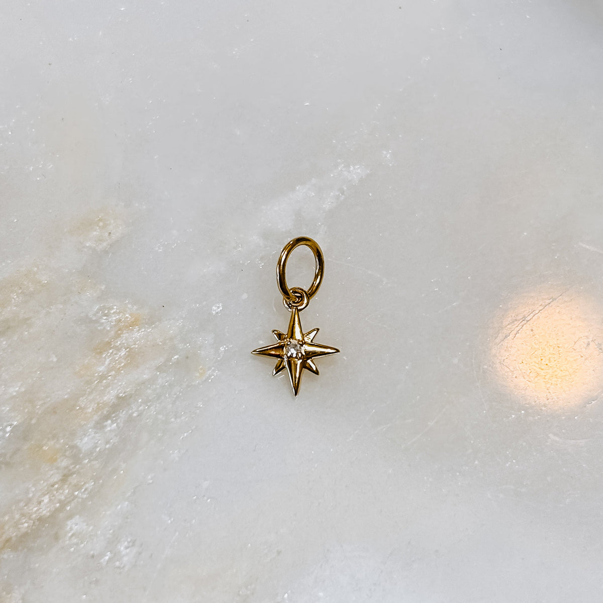 North Star 14k Gold Charm (Charm only)