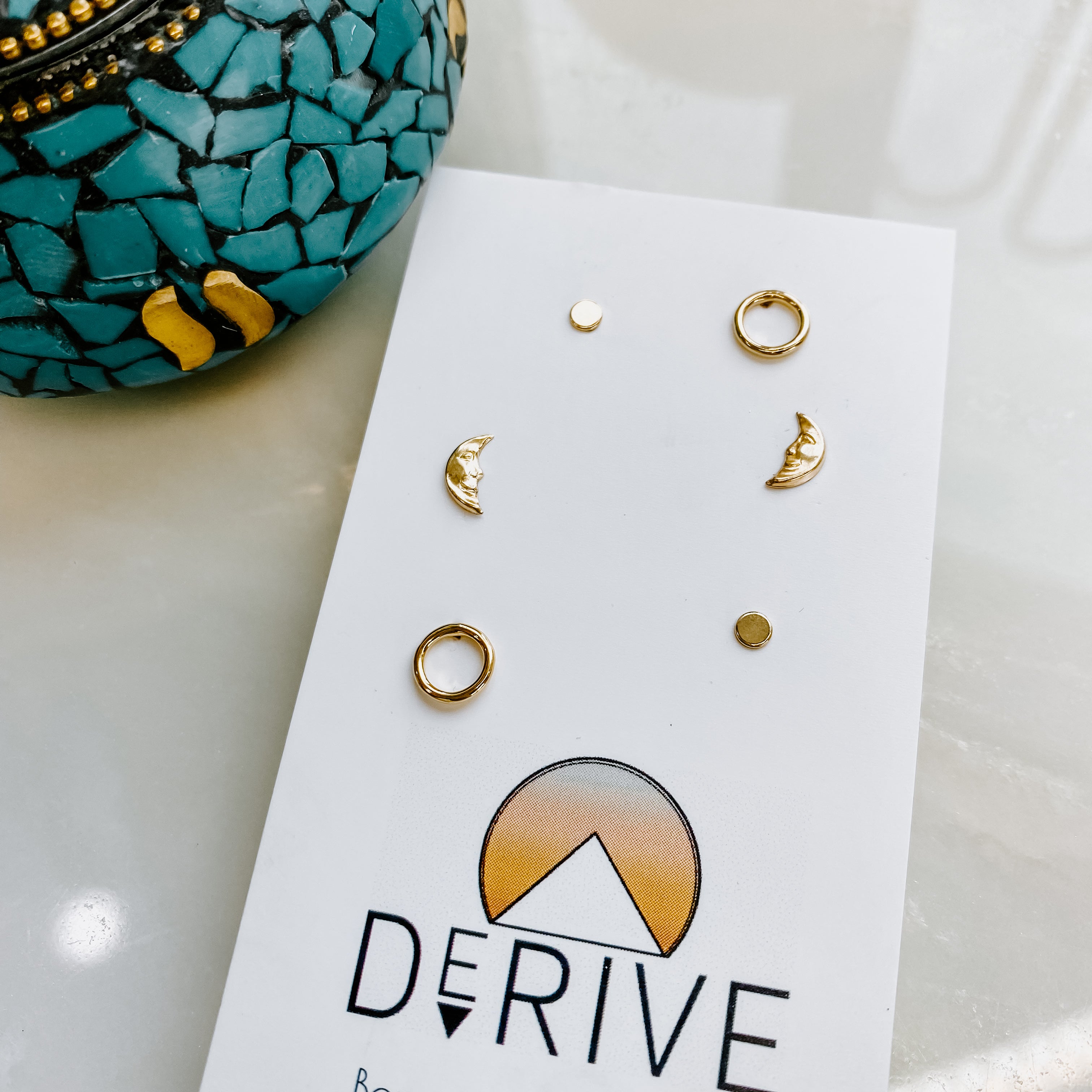 Moon Phase Stud Pack – Derive Jewelry