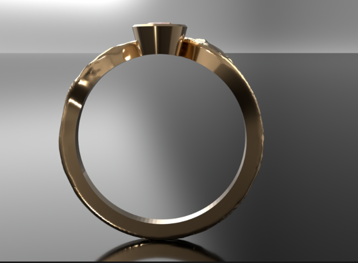 Current Ring with Citrine