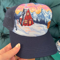 A-Frame Unisex Trucker Hat  - Navy