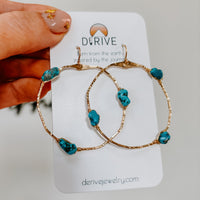 Stargazer Hoop Earrings - Kingman Turquoise