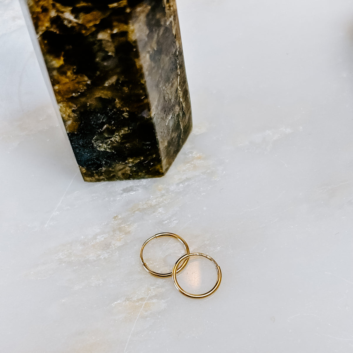 Endless Hoops Solid 14k Gold 10mm Earrings