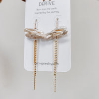 Pearl Fringe Earrings in sterling silver or 14k gold fill — detail view