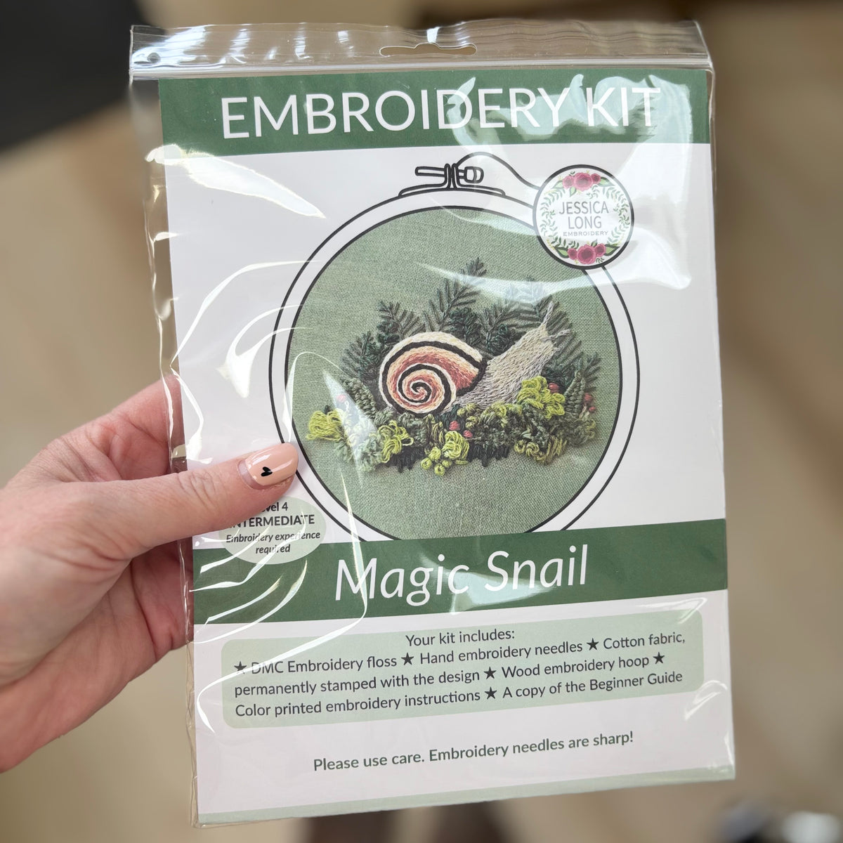 Forest Snail DIY Embroidery Kit