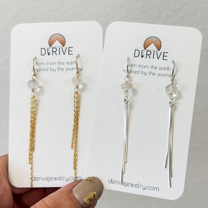 Topaz Fringe Earrings