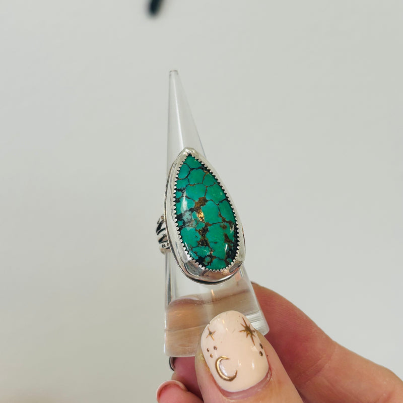 Statement Ring Hubei Turquoise, size 7