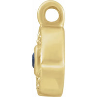 Evil Eye Solid 14k Gold and Diamond Charm (Charm only)