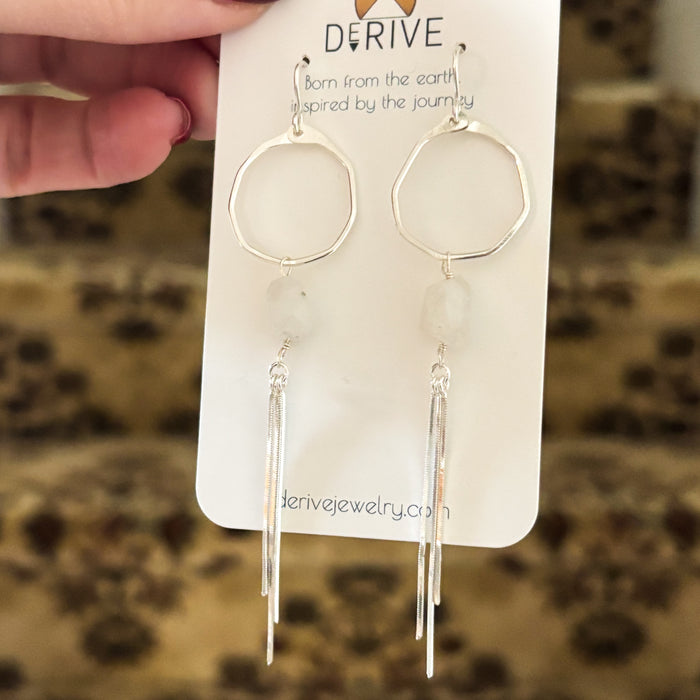Moonstone Origin Fringe Earrings