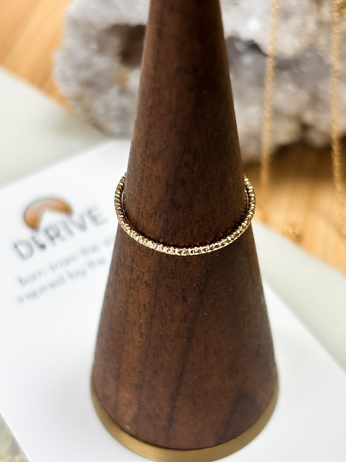 Solid 14k Gold Dainty Stacking Ring