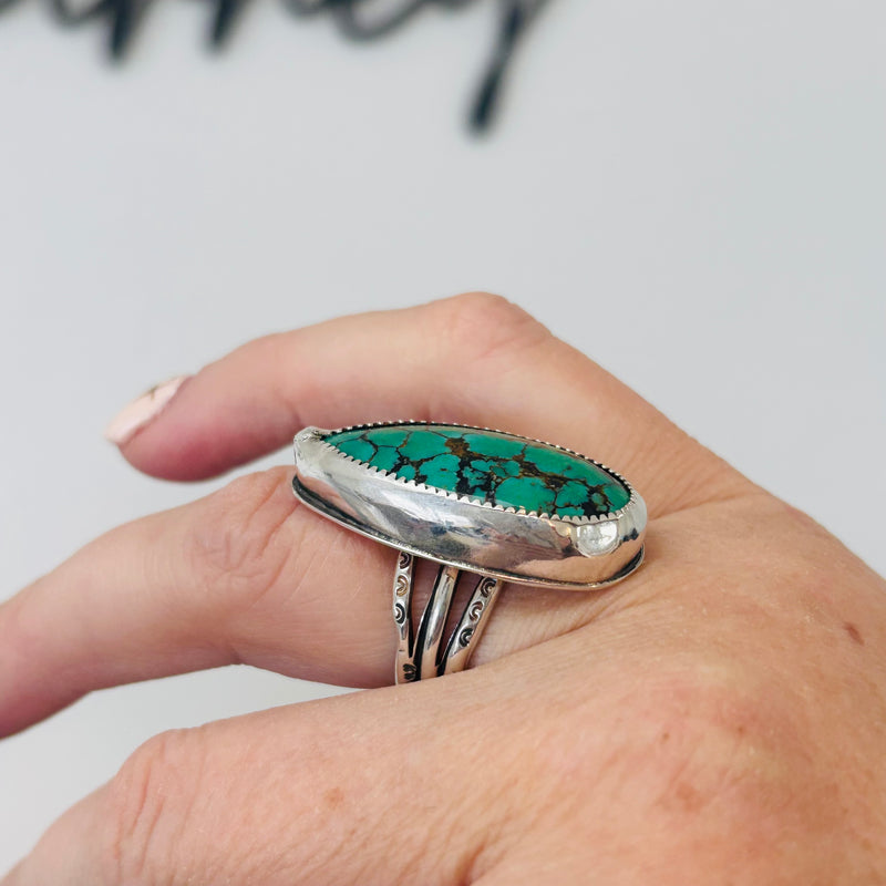 Statement Ring Hubei Turquoise, size 7