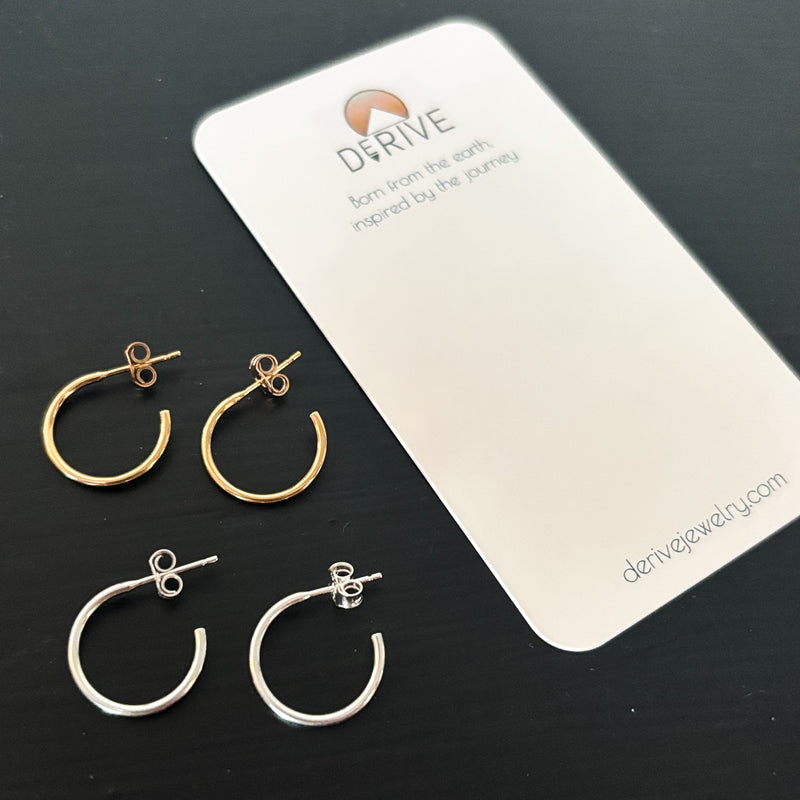 Post Hoop Earrings