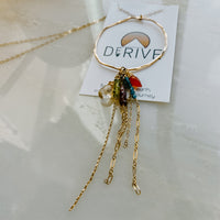 Jellyfish Organic Hoop Pendant Necklace