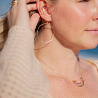 Organic Hoop Earrings (WS)