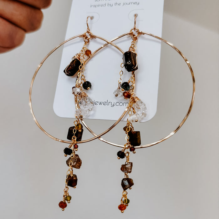 Enchanted Earth Hoop Earrings