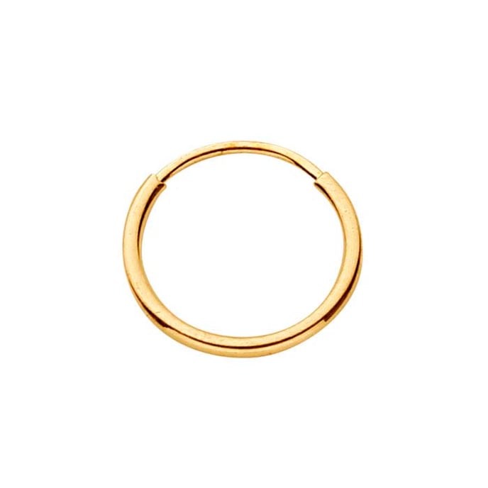Endless Hoops Solid 14k Gold 10mm Earrings
