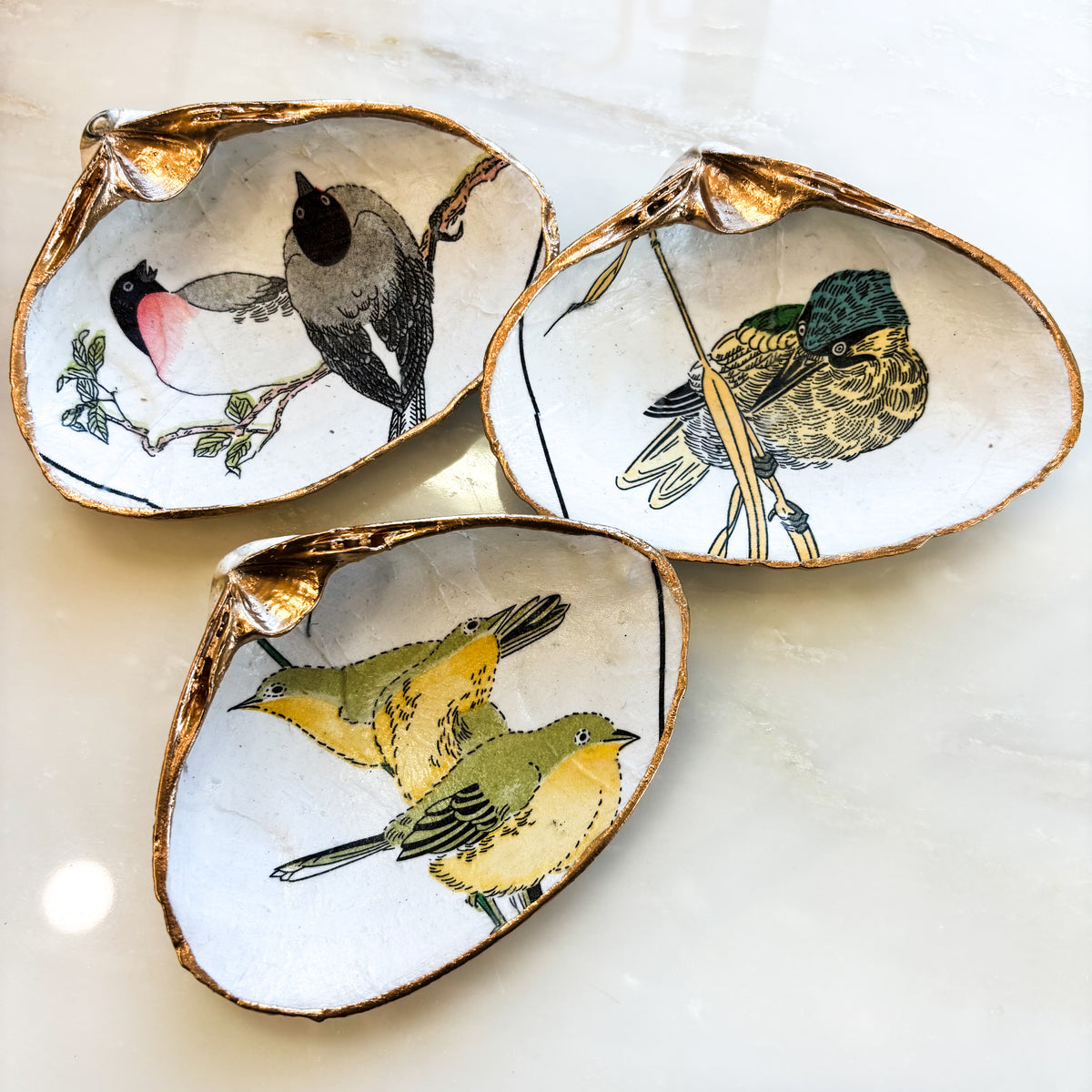 Birds of a Feather Shell Jewelry Dish