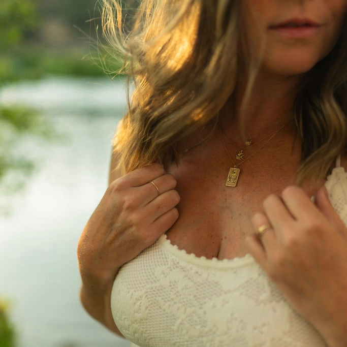 Solid 14k Gold Dainty Stacking Ring