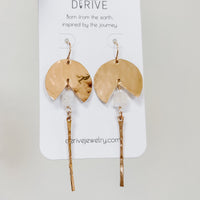 Free Spirit Moonstone Earrings in sterling silver or 14k gold fill