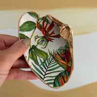 Birds of Paradise Shell Jewelry Dish