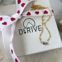 Heart Charm Necklace Mixed Metal