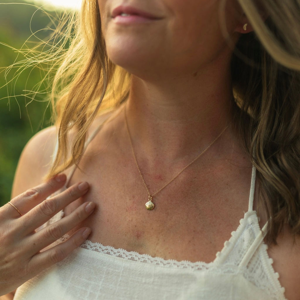 Sand Dollar 14k Gold Charm (Charm only)