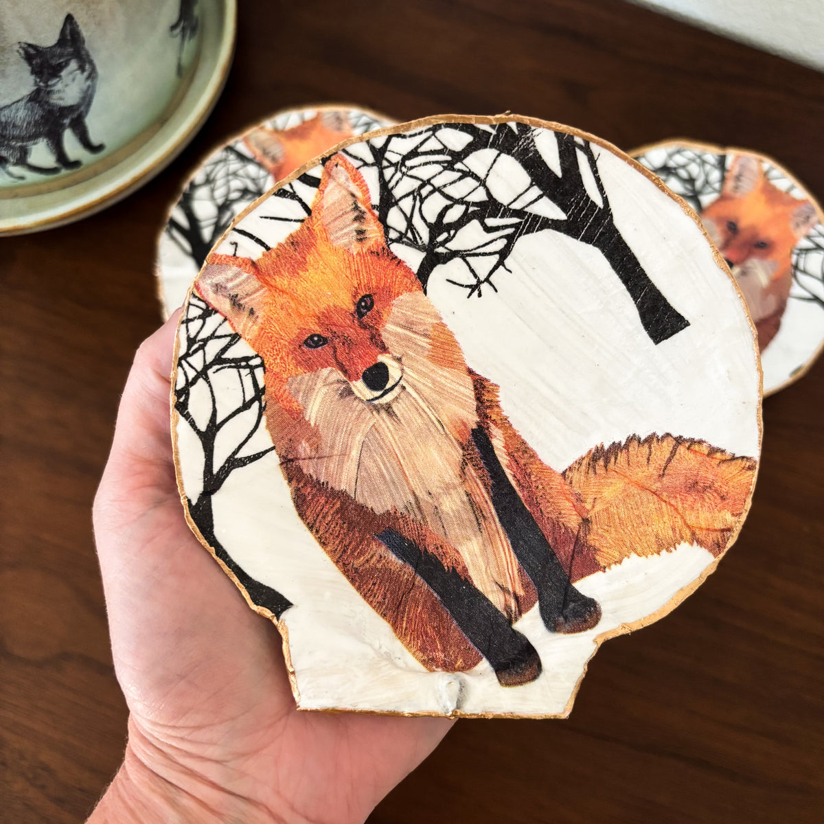 Fox Friend Shell Jewelry Dish
