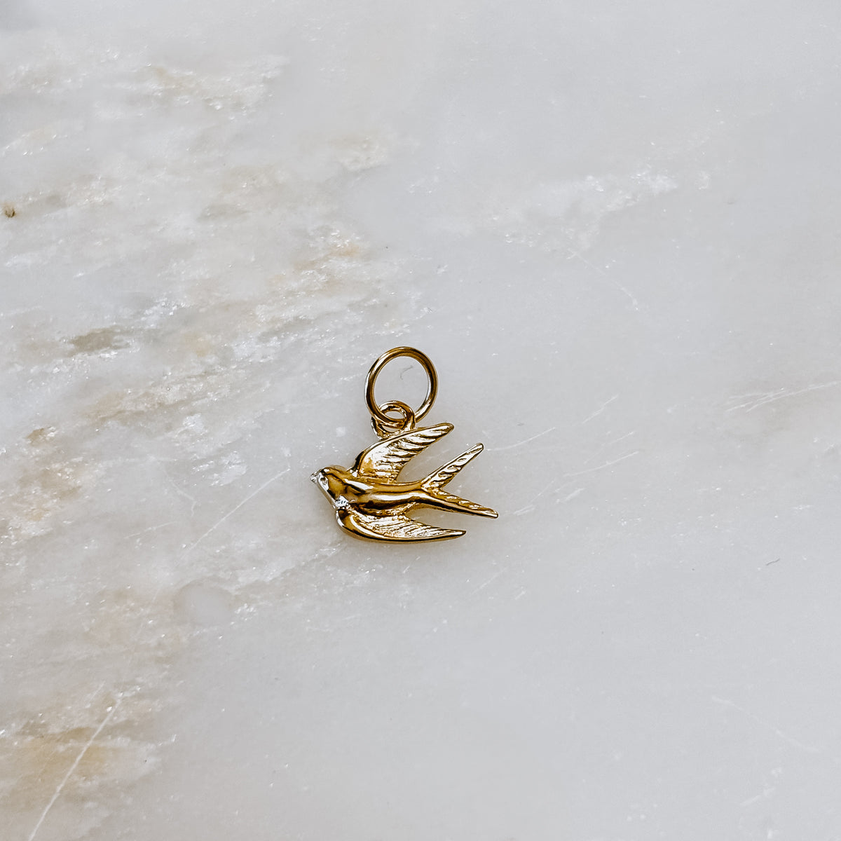 Song Bird 14k Gold Charm (Charm only)