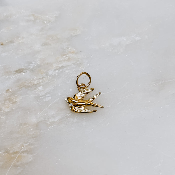 Song Bird 14k Gold Charm (Charm only)