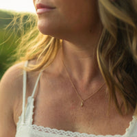 North Star 14k Gold Charm Necklace