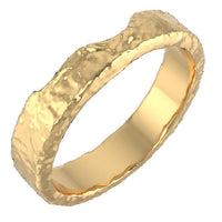 Terrain Ring 4mm Solid 14k Gold Ring