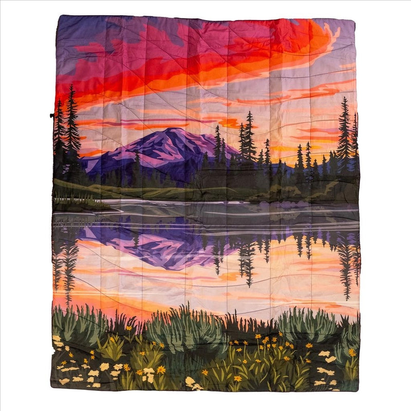 Summer Glow Puffy Outdoor Blanket