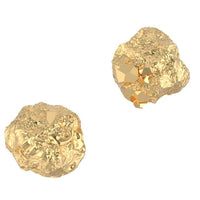 Gold Nugget Stud Earrings 14k Gold