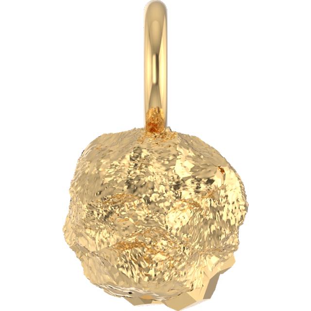 Gold Nugget 14k Gold Charm (Charm only)