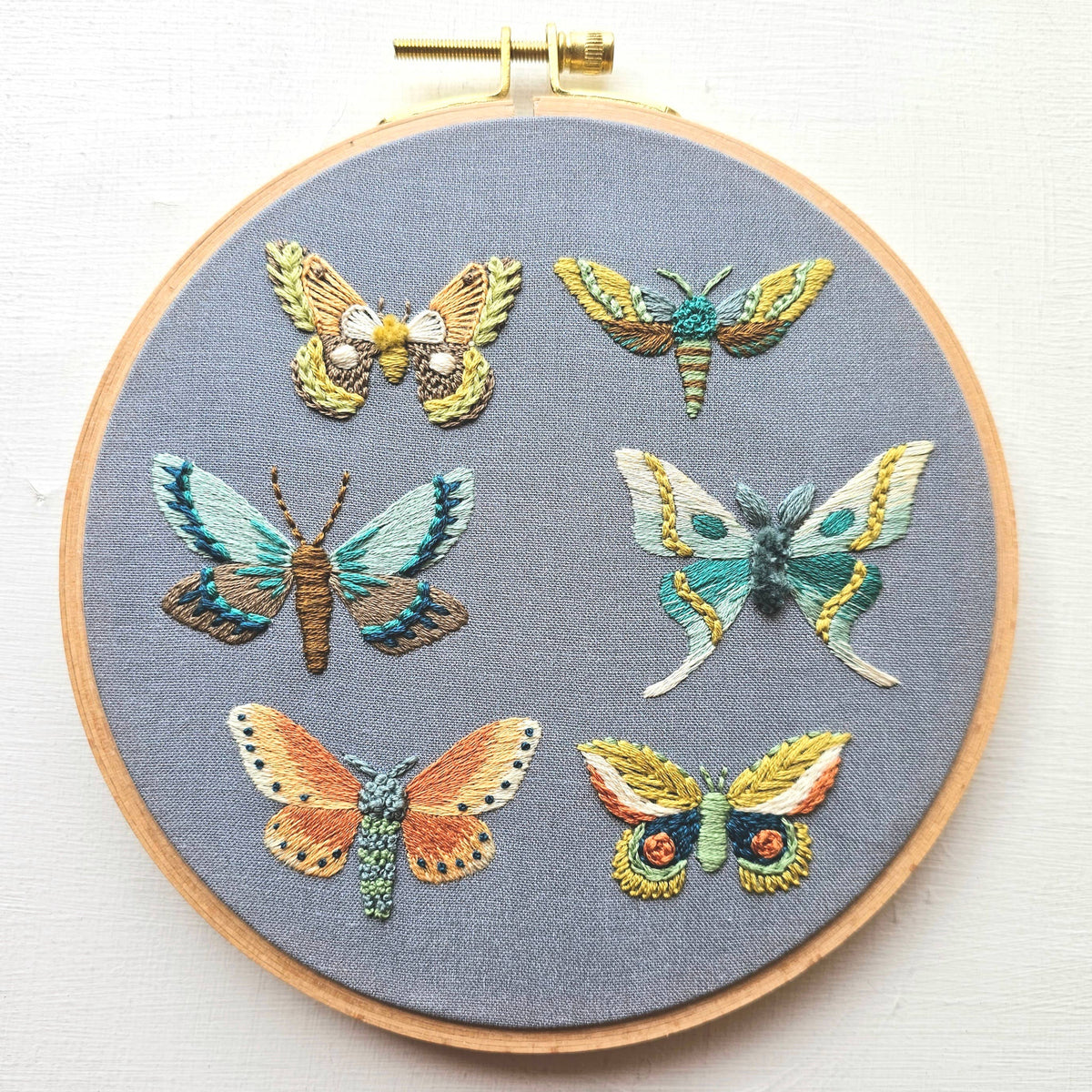 Moth DIY Embroidery Kit